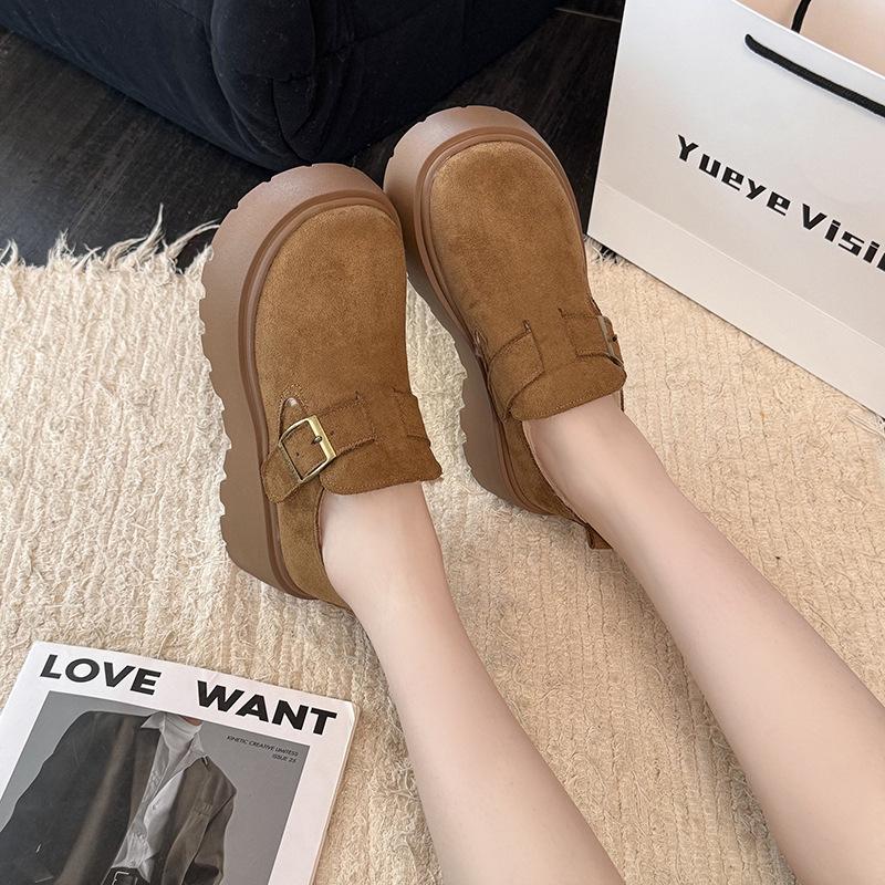 Women's Soft Elastic Thick Soles Winter Fur One Warm Anti-cold Padded Snow Boots Non-slip Wear Casual Sports Lefebvre Shoes