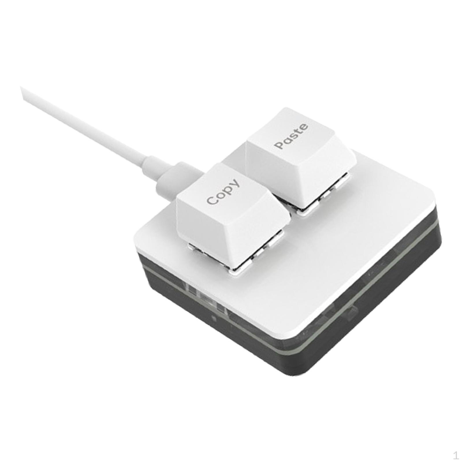 

Копировать и вставить 2-клавишную механическую игровую клавиатуру Программирование типа C для белый