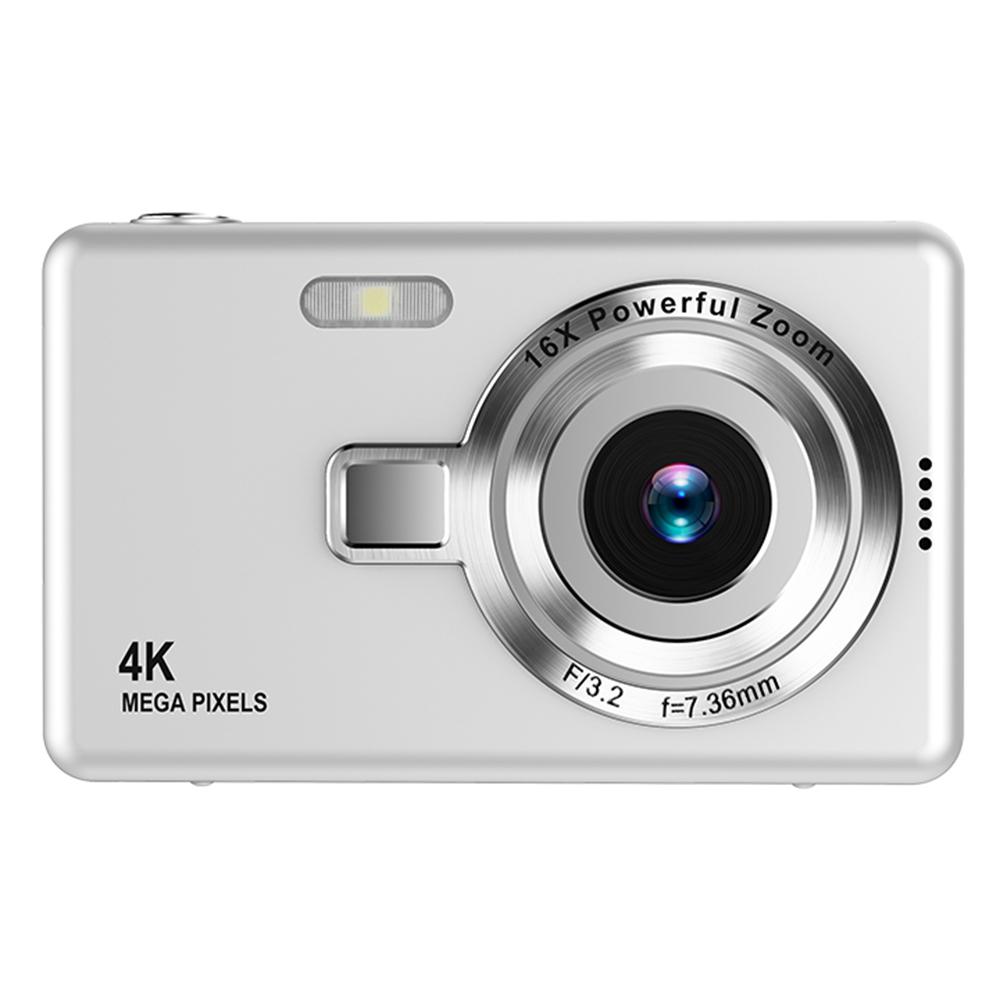 

Q12 2,4-дюймова HD цифрова камера 4K відеозапис CCD-сенсор з 64 ГБ пам яті та кардридером Silver