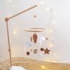 Air Balloon Baby Rattle Toys Wooden Mobile Musical Bed Bell Hanging Toy 0-12 Month Newborn Infant Crib Gift Holder Brackets