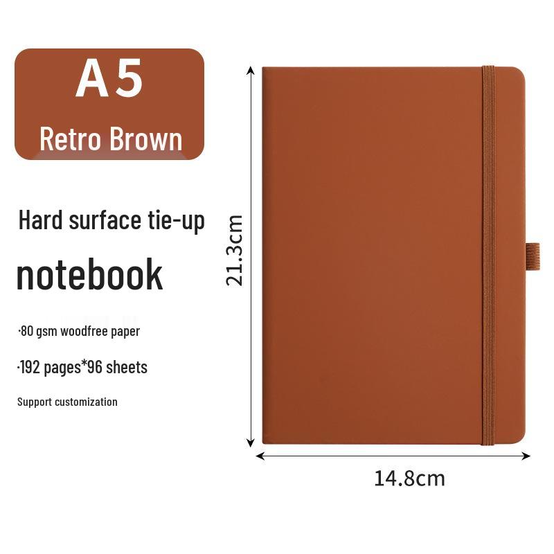 Hochwertiges A5-Tagebuch mit Spiralbindung: Personalisierbares PU-Leder-Notizbuch mit dicken Seiten
