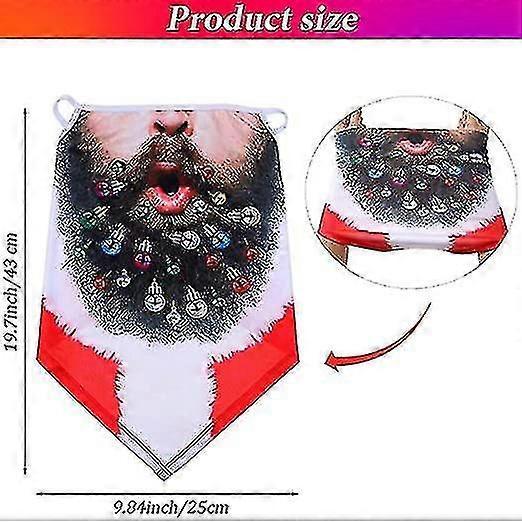 6 Pcs Christmas Face Bandanas Multi-functional Neck Gaiter Scarf Headwear Headband For Unisex Xmas Dress