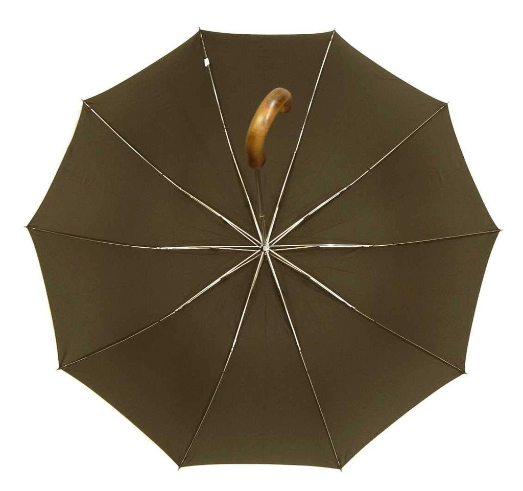 Fox Umbrellas Folding Umbrella TEL1 Style 10 Men's Umbrella, Brown, Ribs, FX-111 [Used]