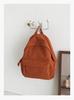 Schoolbag Solid Color Literary and Lightweight Small Backpack Women's Japanese Simple Travel Mountaineering Backpack Folded Texture Small School Bag