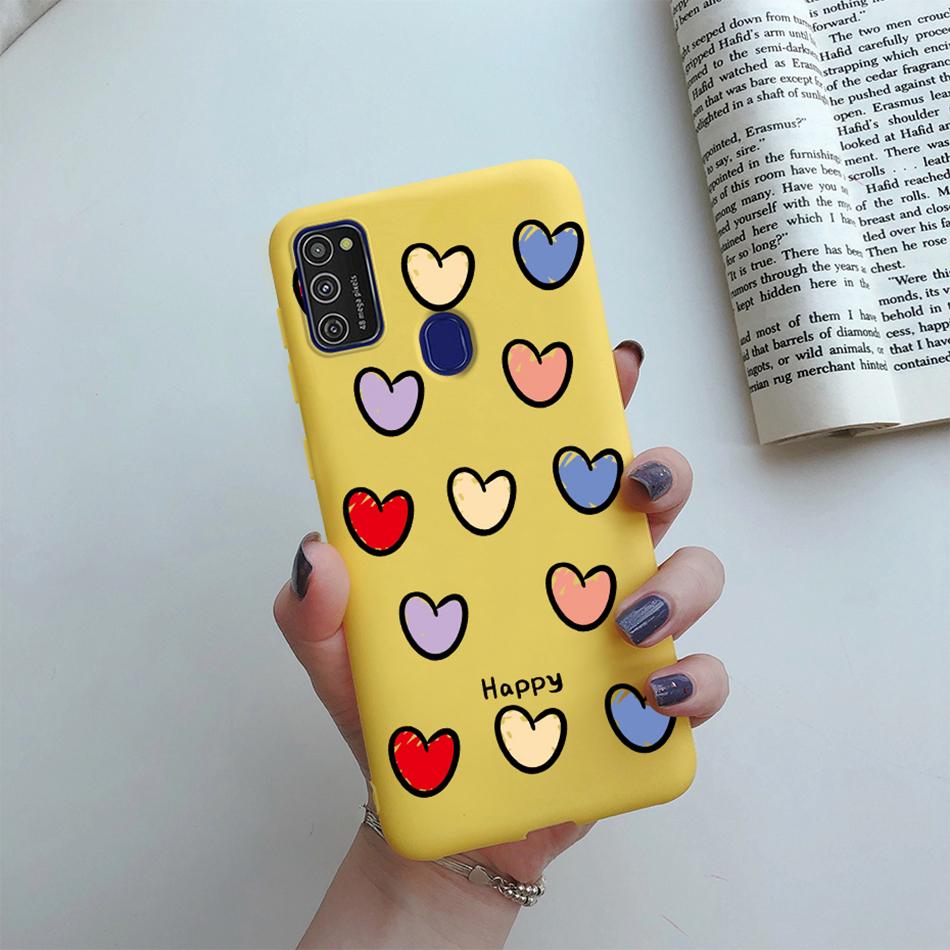 Cute Cartoon Case For Samsung Galaxy M51 M31 M21 M31S M21S M30S Case Candy Colorful Anime Painting TPU Silicone Cover Case Funda