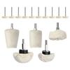 Wool Wheel Buffing Pad Drill Kit Replacement Polishing Cloth Wheel Polishing Grinding 15pcs Set Accessories Practical