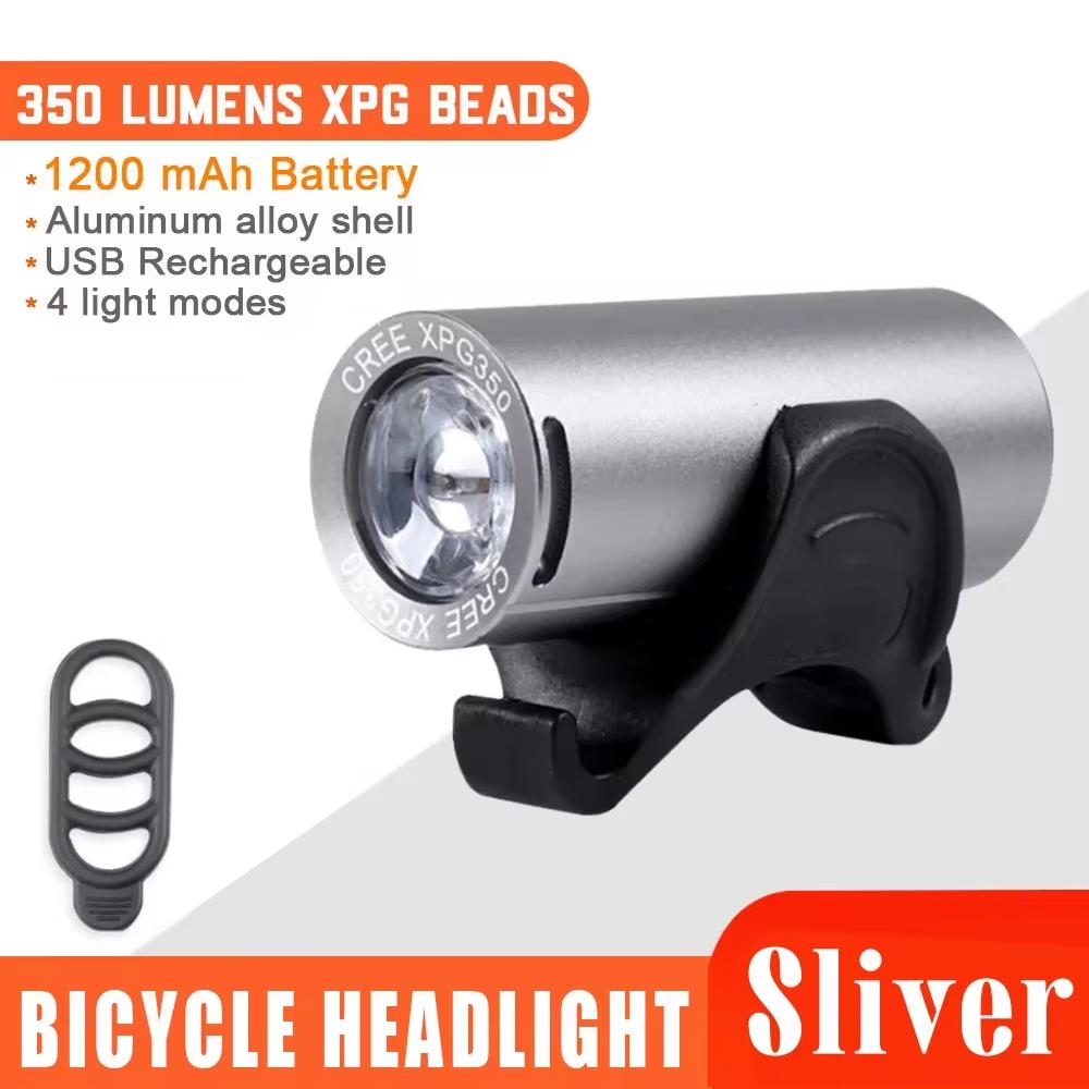 Bike Front Light Mini Flashlight for Bike USB Rechargeable Waterproof XPG LED Bicycle Headlight Night Safety Cycling Accessories