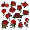 13Pcs Flower Embroidered Appliques Iron On Fabric Patches Adhesive Embroidery Appliques for Clothing Jackets Bag Hat