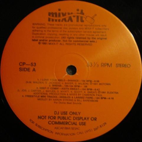 

12inch Record VARIOUS - Mixx-it 53 CP53 Mixx-It 1991 US Dance & Electronica Used