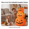 Inflatable JackO'Lantern Stack | Lightweight PVC Material, Stacked Pumpkin Figure, for Yard
