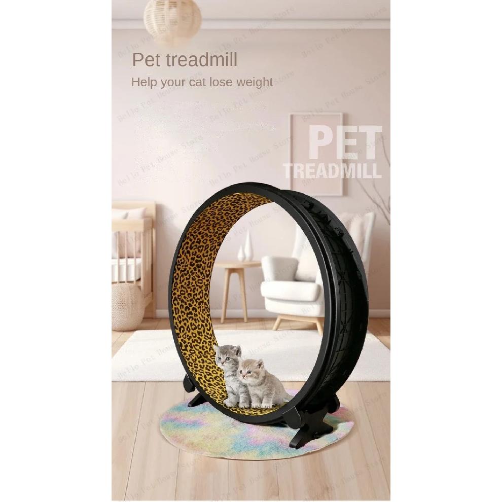 Pet Cat Treadmill Silent Roller Cat Treadmill Pet Exercise and Fitness Equipment Large Cat Climbing Frame Pet Running Toys