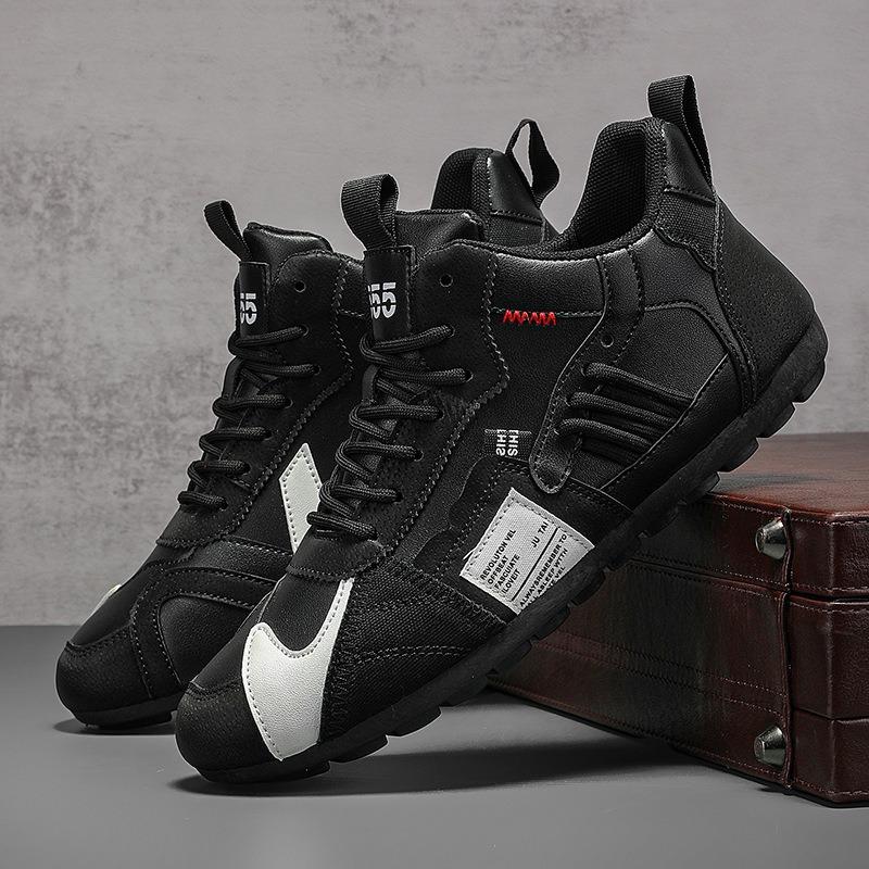 Fashion New Shoes for Men High Quality Leather Casual Shoe Luxury Tennis Shoes Comfort Sport Running Shoe Forrest Gump Shoes Men Sneaker