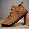 Luxury Brand Handmade Leather Men's Shoes 2025 New Retro Fashion Designer Casual Shoes Man Plus Size Walking Ankle Boots Loafers