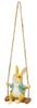 Maruwa Trading Friendly Mascot Swing Rabbit BR Size: Approx. W9.8 D8 H13.7 4009478-00
