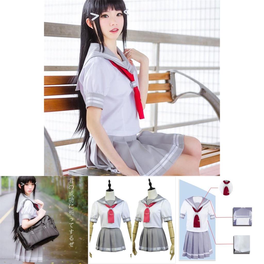 Love Live Sunshine Aqours Takami Chika Uniform Matrosenanzug Cosplay Kostüm Rock Für Anime-Fans