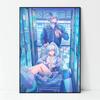 Beliebte Spiele Genshin Impact Charakter Anime Poster und Drucke Leinwanddruck Wandkunst Bild für Wohnzimmer Heimdekoration