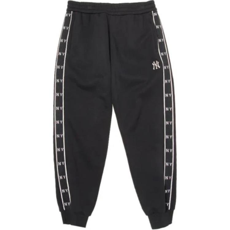 

New MLB New York Yankees Monogram Knitted Sweatpants Unisex Black 3APTM0646-50BKS S