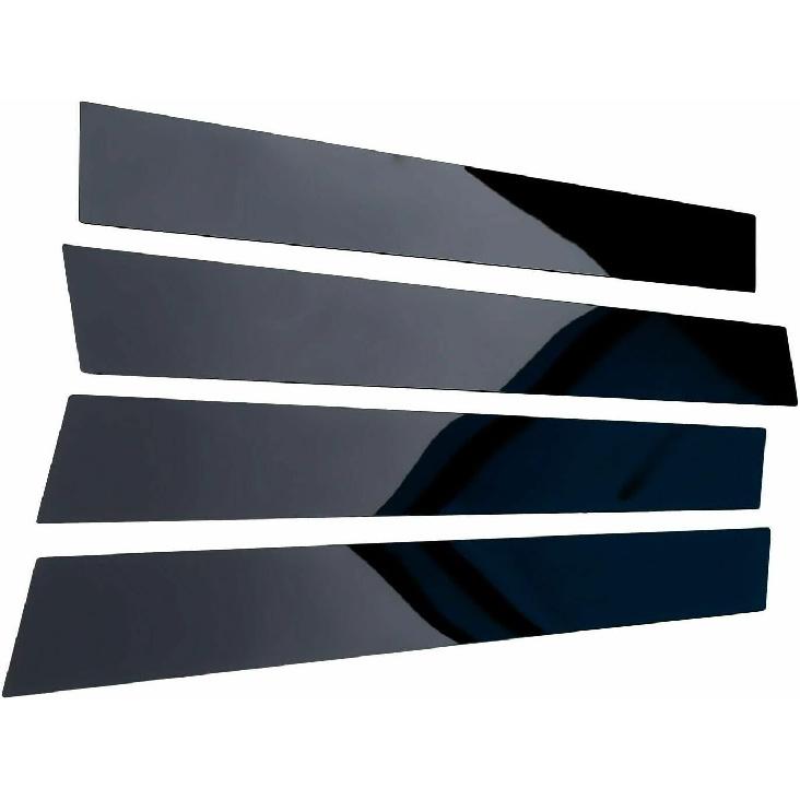 6Pcs Black Exterior Door Window Pillar Posts Molding Cover Panel Trim Stickers Side Door Window Cover Trim Replacement For Dodge Charger 2011‑