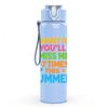 1PC Dont It Always Miss Me Summer 750ml Color Plastic Sports Water Bottle Leakproof Flip Straw Lid Suitable for Sports Office Home Use