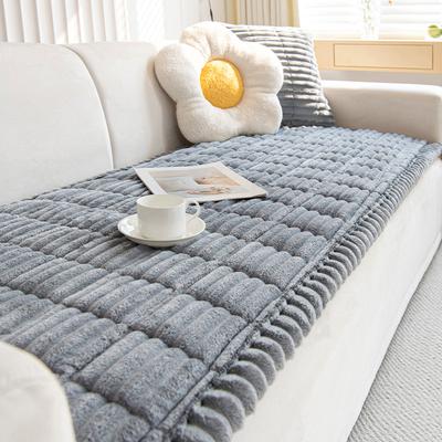 Nuovo Asciugamano per Divano Trapuntato in Velluto a Coste Inverno Caldo Ispessimento Cuscino in Peluche Copridivano Sezionale a L Antiscivolo Copridivano Moderno