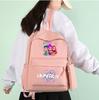 4-teiliges/Set Cartoon Anime K-Pop bedruckter Rucksack mit Federmäppchen Handtasche für Teenager Schüler Junge Mädchen Schultasche Schultasche Große Kapazität Reisetasche