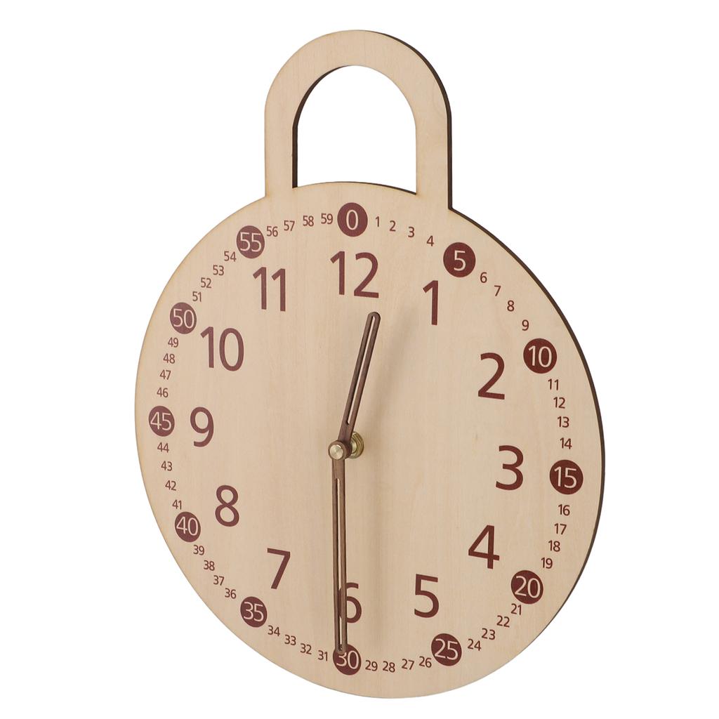 Vintage Dekoratif Saat Ihlamur Kontraplak Minimalist Sessiz Çiftlik Evi Duvara Monte Saat Ev için