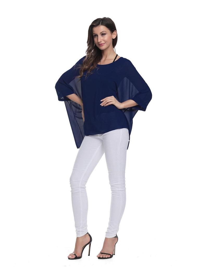 Plus Size Bohemian Chiffon Beach Cover-Up for Women