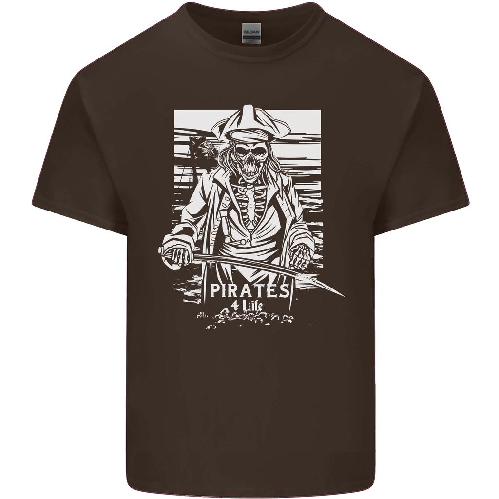 Pirates For Life Sailor Sailing Unisexs Light Cotton TShirt