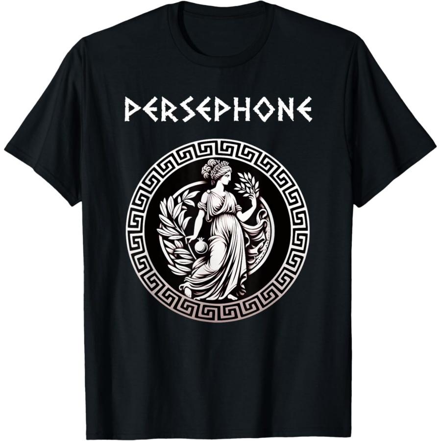 Футболка с изображением Персефоны, древнегреческой богини весны, царицы Аида XXXXXL чёрный