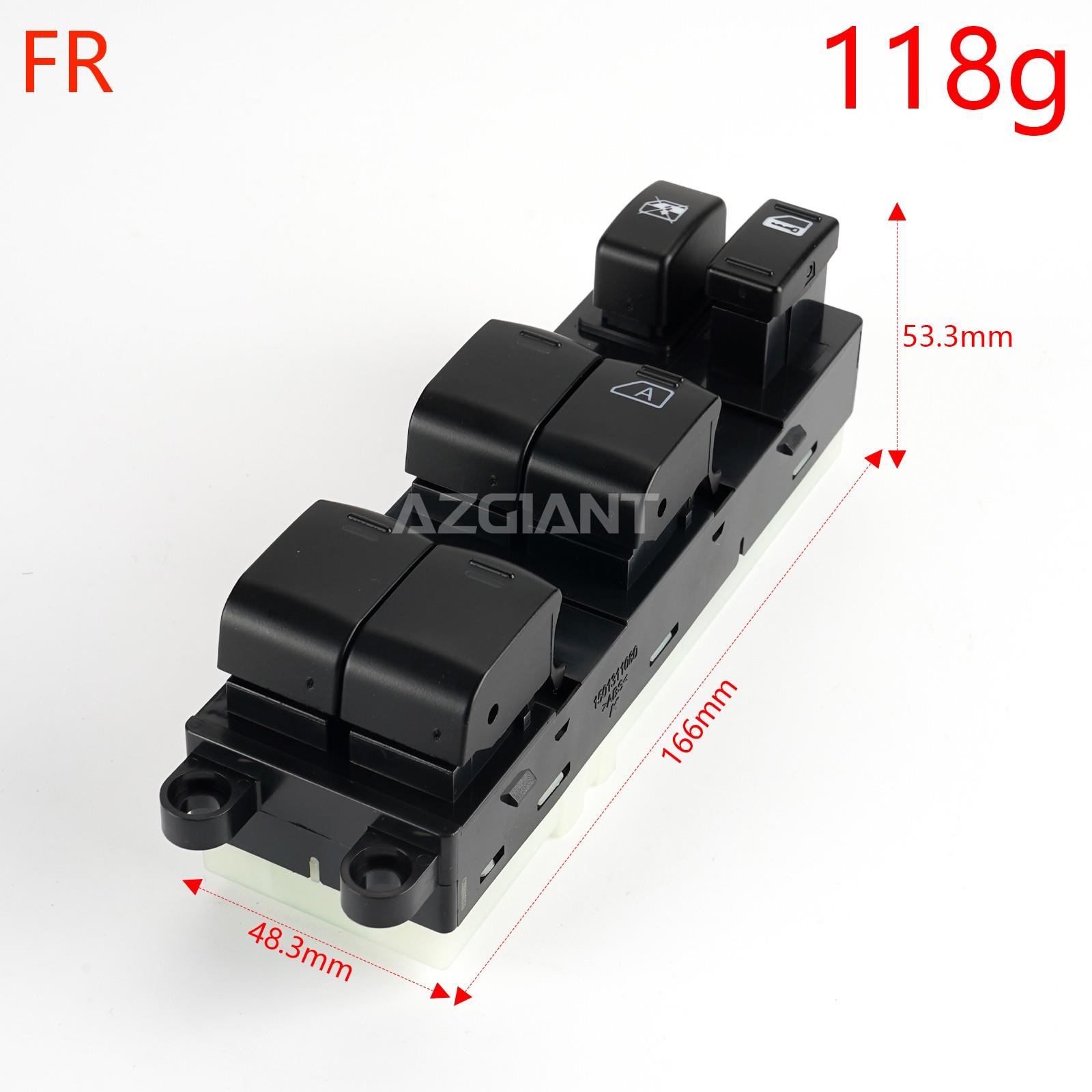 

Window Regulator Master Switch Control for Nissan Navara D40 X-Trail Frontier Xterra 25401-ZP70A 25401-E0207 12 P Single AUTO 1pc Front Right