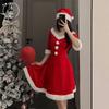 Sex Lingerie Sexy Red New Robe Plus Size Velvet Suit Christmas Ball Uniform Temptation