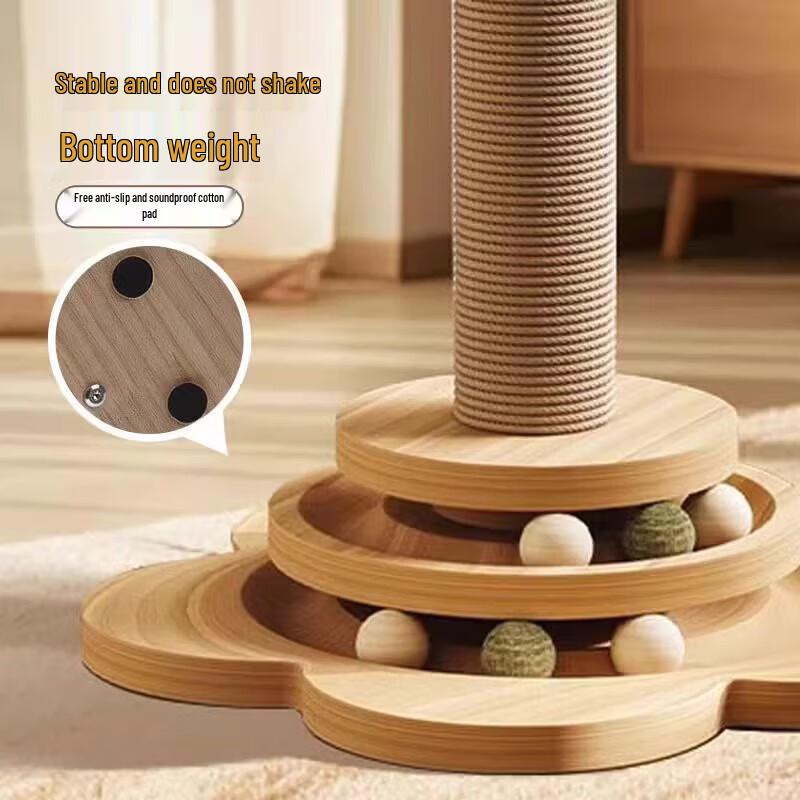 DSRAWMYT Durable Vertical Cat Scratching Post & Play Toy