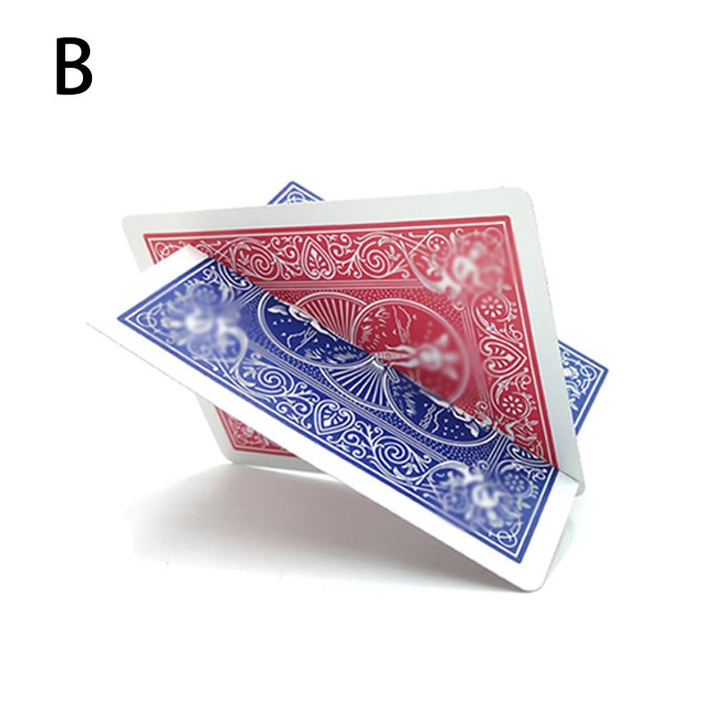 Cut & Restored Card Card Thru Card Magic Tricks Cross Hallucination Intersection Gimmick Card Magic Props Illusions Street Magic