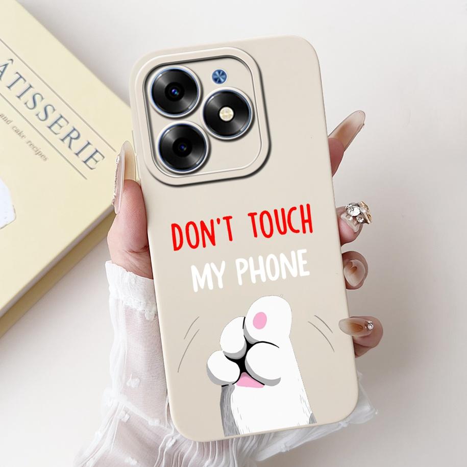 For Infinix Hot 40i Case X6528B X6836 Hot 40 Cover Lovely Tulip Panda Cat Soft Cases For Infinix Hot 40 Pro X6837 Hot40 i Fundas
