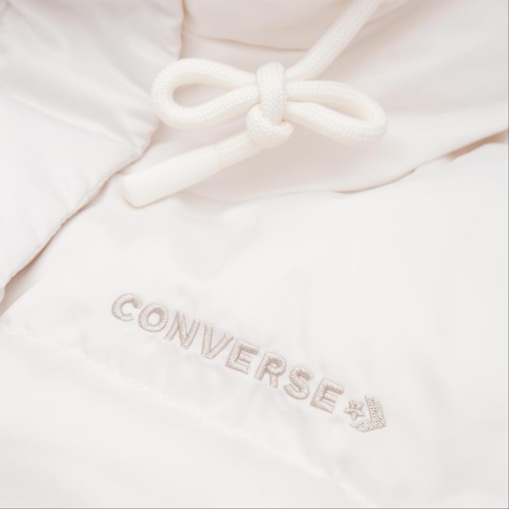 New Converse Down Jacket Women's White 10025220-A01