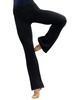 Daydance Adult Ballet Flared Size Fits Height Waist Pants, Sportswear, Comfortable, Black, S, 155-160cm, 51-61cm