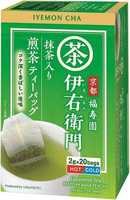 Uji no Tsuyu Iyemon Τσάι Matcha Sencha 20 Φακελάκια Τσαγιού x 4 Συσκευασίες,