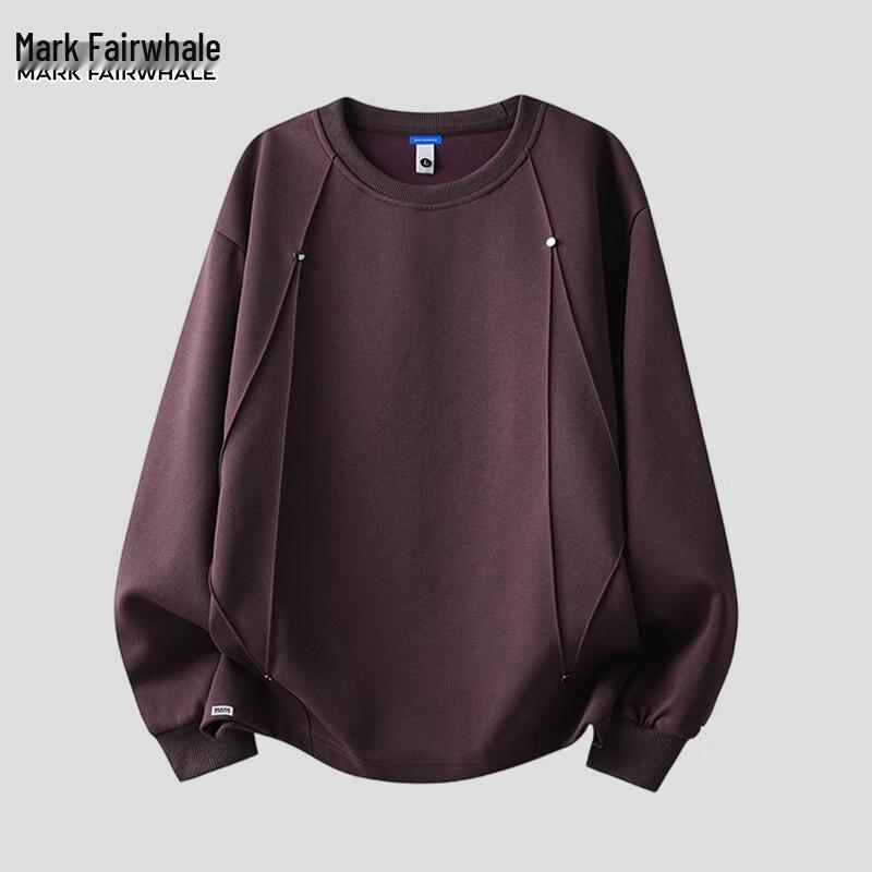 Mark Fairwhale Men's American Casual Crewneck Sweatshirt