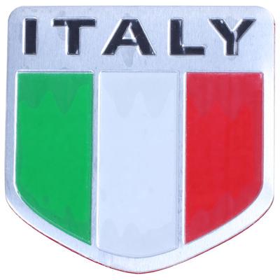 2 Italy Italian Flag Logo Emblem Badge Auto Motorcycle Decorative Decor Stickers