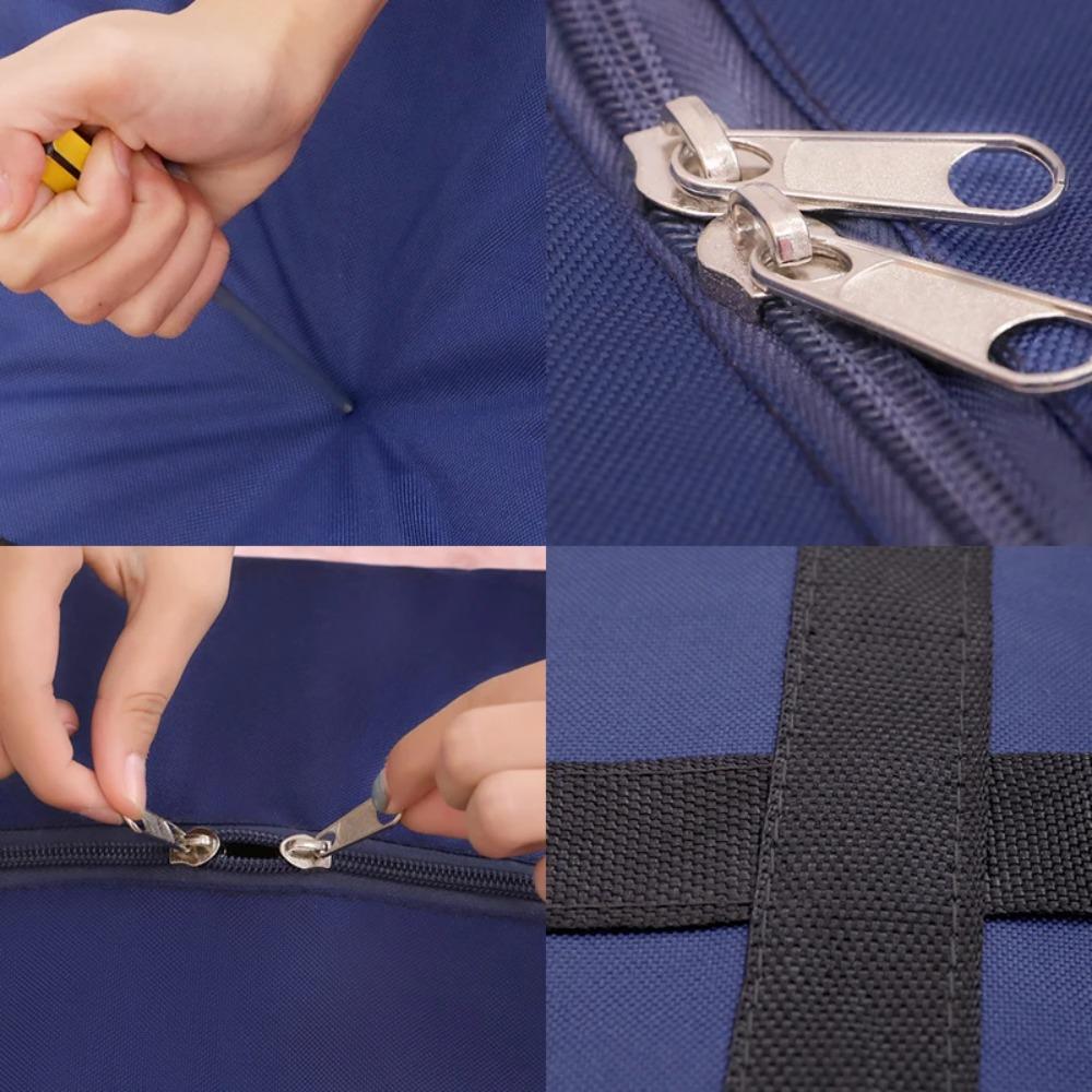 Large Capacity Folding Duffle Bag Travel Clothes Storage Bags Zipper Oxford Moving Bag Waterproof Quilt Portable Storage Bag