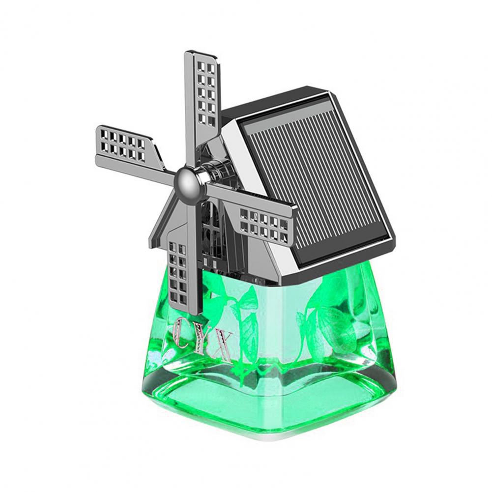 40ml Car Perfume Windmill Design Eco-friendly Deodorant High Temperature Resistant Solar Powered Car Rotating Air Freshener