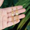New Design Natural Hetian White Jade Round Magnolia Fringed Long Earrings Chinese Bright Retro Ladies Brand Jewelry