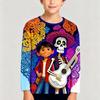 4-15 Years Old Comfortable Polyester Boys Children Long Sleeve T-Shirt Cartoon 3D Printed T Shirt Kids Clothing