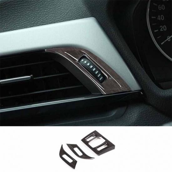 Console Multimedia Emergency For BMW X2 F39 18-20 Black Wood Grain Button Cover