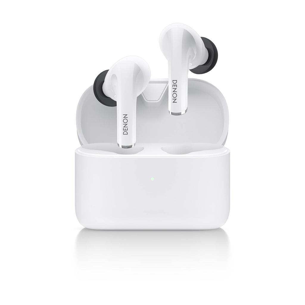 Denon AHC830NCW Noise-Canceling True Wireless In-Ear Headphones, White AHC830NCWWTEM
