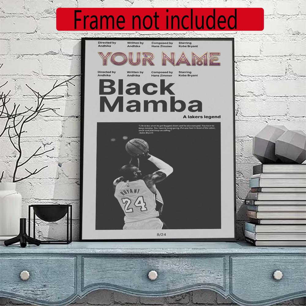 Kobe Personalized Name Diamond Paintings Mosaic Wall Round Diamond Art Painting Kits Embroidery Crystal Accessories Frameless