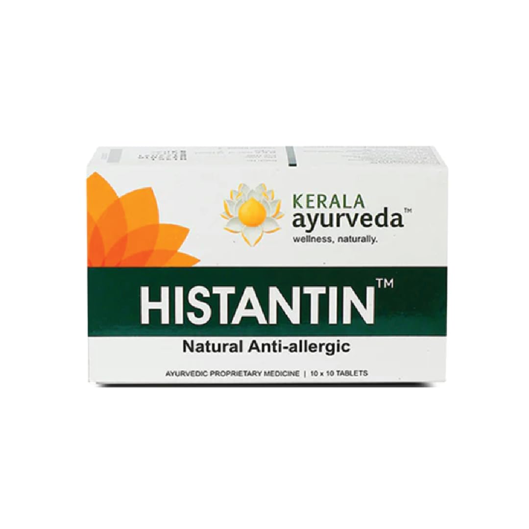 

Kerala Ayurveda Histantin 100 Tablets Non-Drowsy Anti-Allergic Support for Seasonal Respiratory Relief