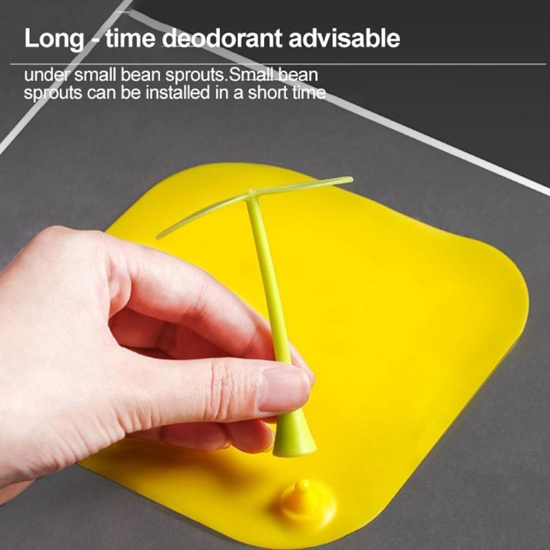 Little Bean Sprouts Silicone Floor Drain Cover: 2-in-1 Anti-Odor Mat & Tub Stopper for Kitchen, Bathroom & Laundry