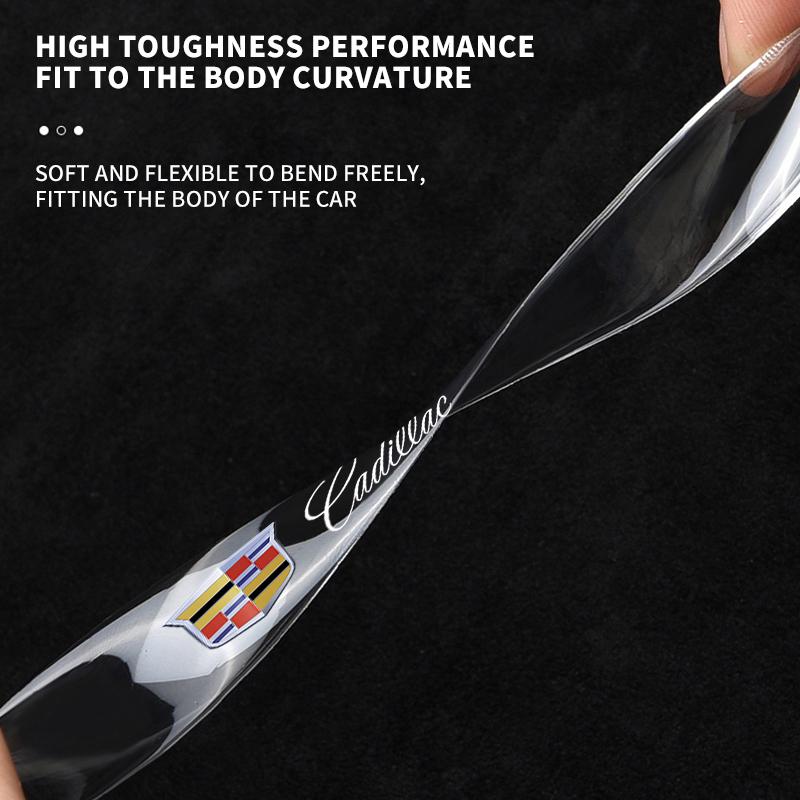 4 st Bil Dörrkant Genomskinliga Repskyddande Skyddsremsor för Cadillac SRX Escalade CTS BLS ATS DTS XTS SLS XLR V Deville CT5