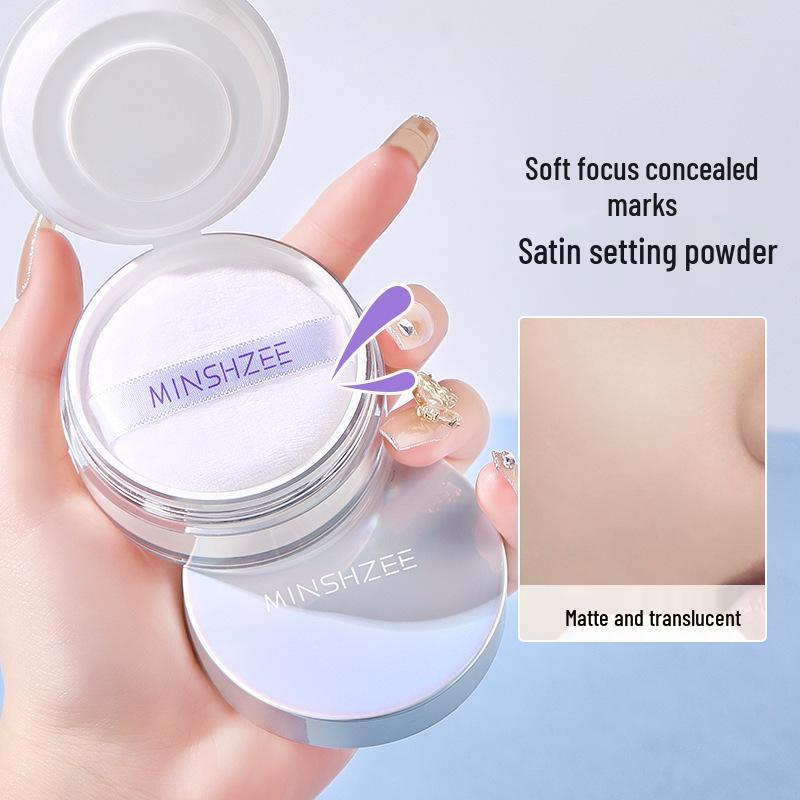 Mingxi Zhi Long-lasting Oil Control Setting Loose Powder - Smudge & Cake Resistant